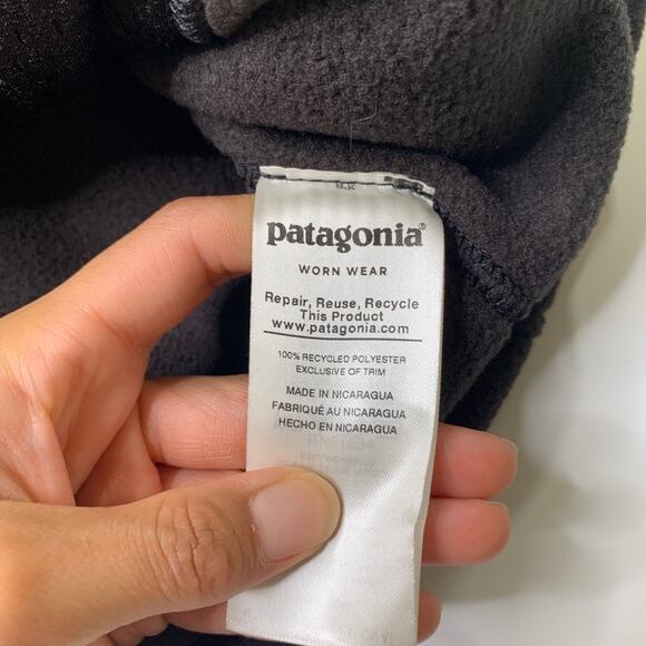 Patagonia Vest Mens M Medium Classic Synchilla Fleece Full Zip Sleeveless *LOGO - Picture 8 of 12